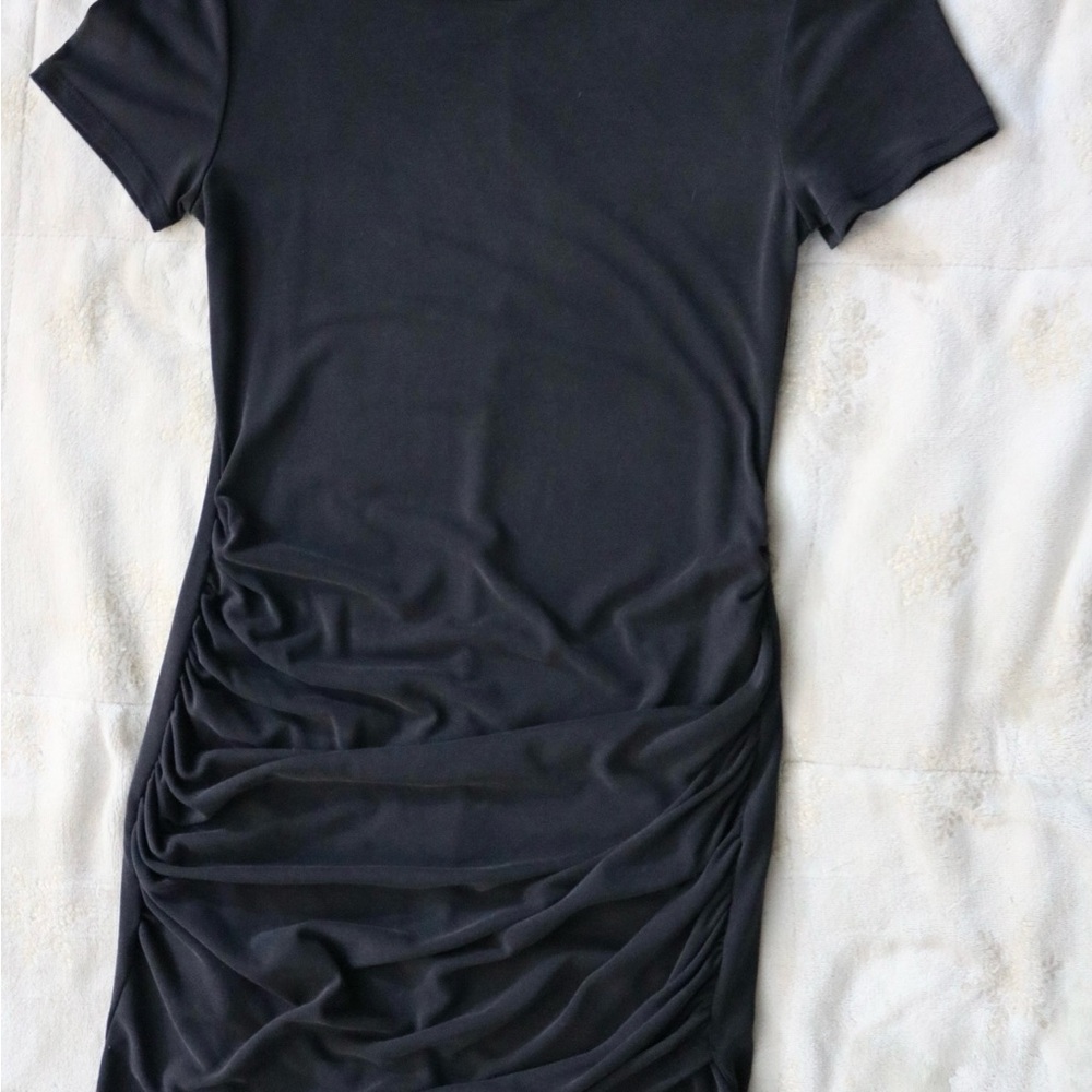 Urban Outfitters Black Ruched Dress